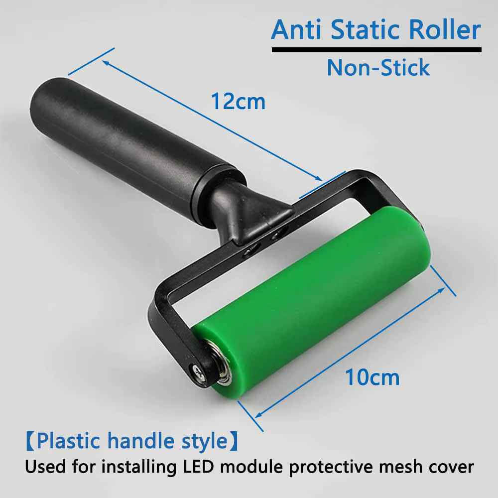 Rouleau antistatique, largeur 10 cm, utilisé pour l'installation du couvercle en maille de protectio