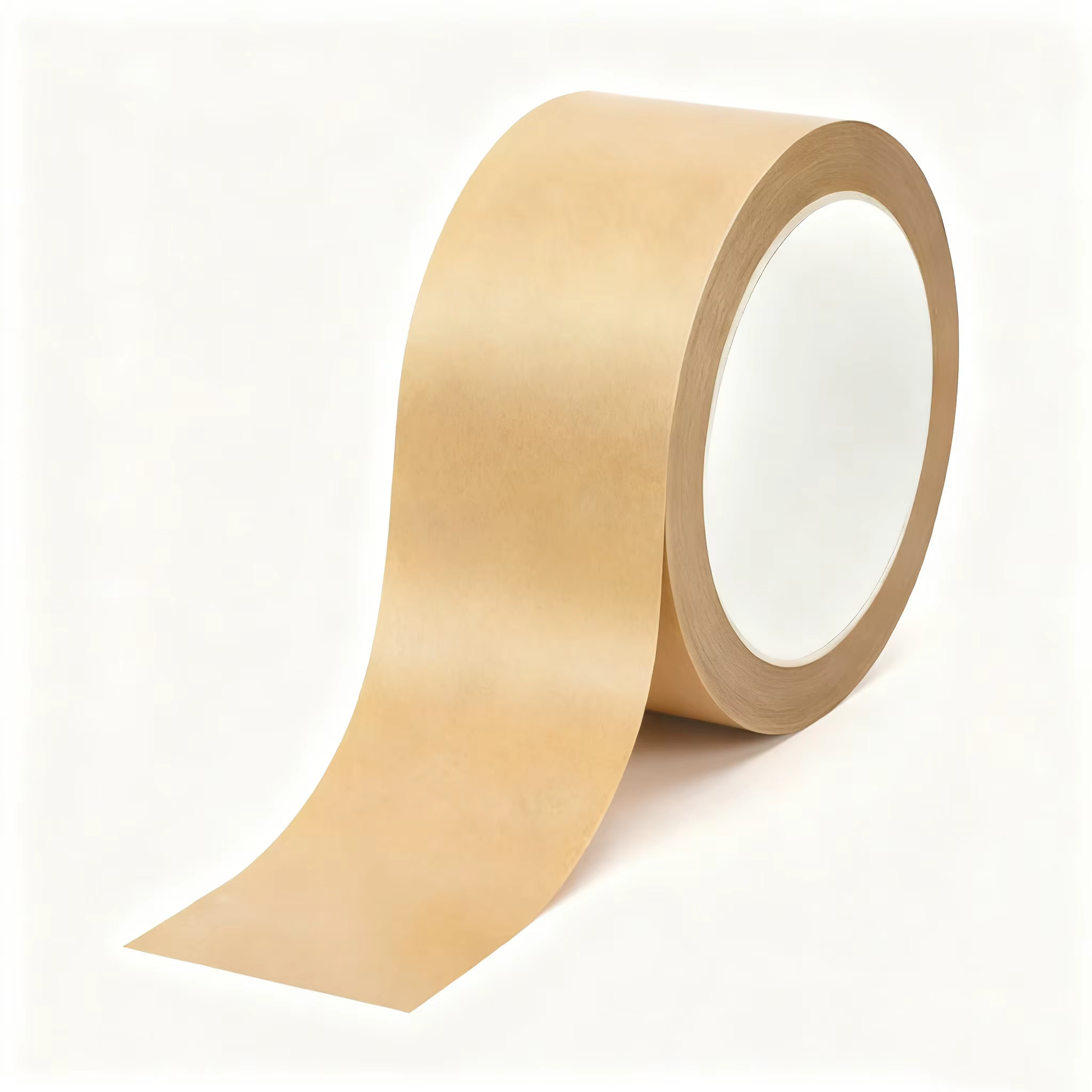 Ruban en papier Kraft 45mm x 50M, ruban gomé renforcé activé par l'eau pour emballage de boîte en Ca