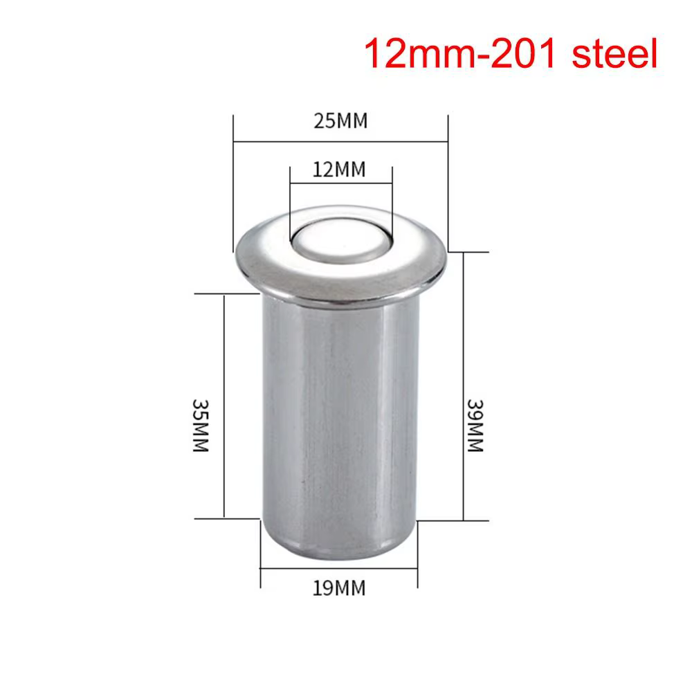 Couvercle de boulon de porte en acier inoxydable, anti-poussière, Protection de loquet de porte, cou