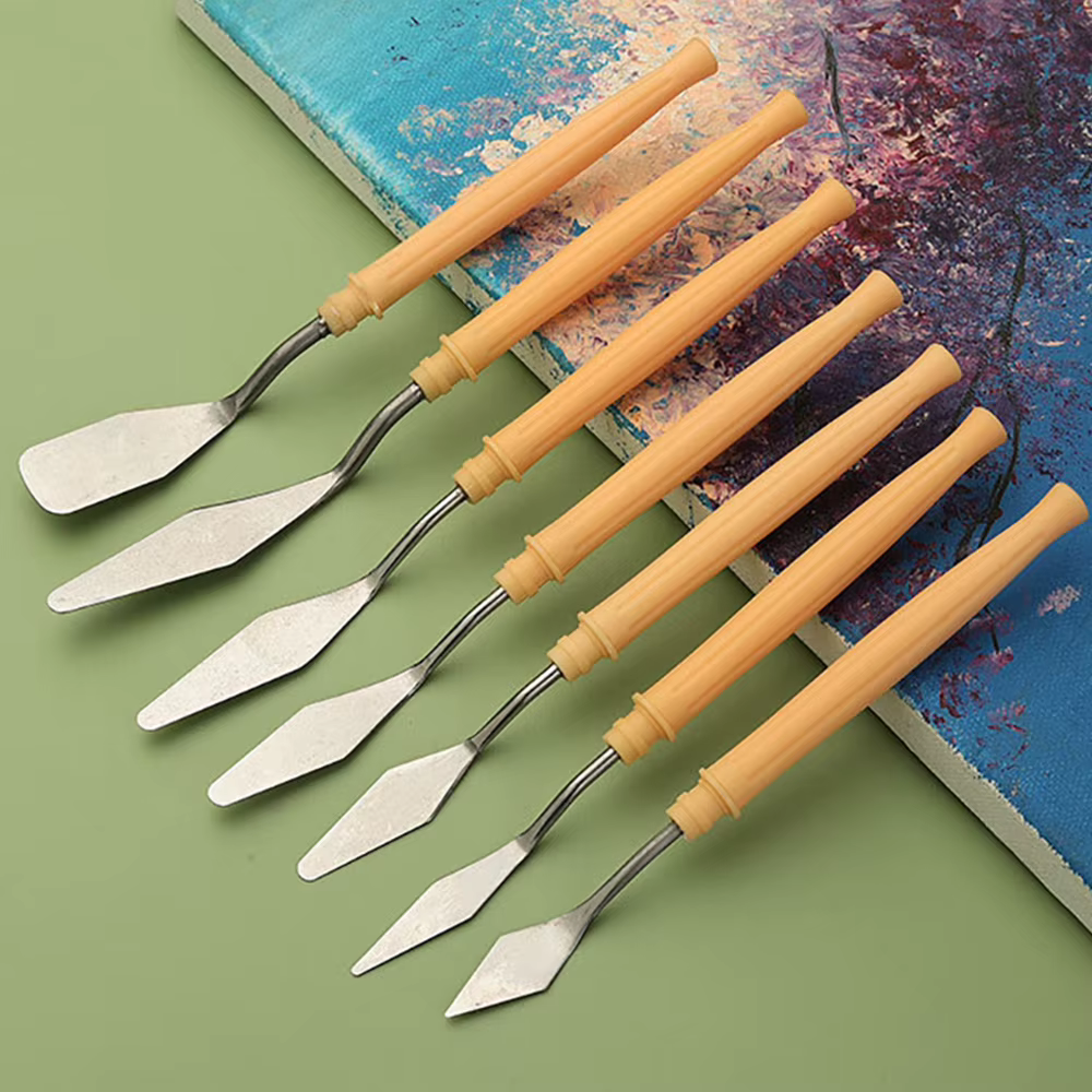 Couteau à peinture à l'huile pour peinture de gâteaux, accessoires de conception, Mini couteau à Pal
