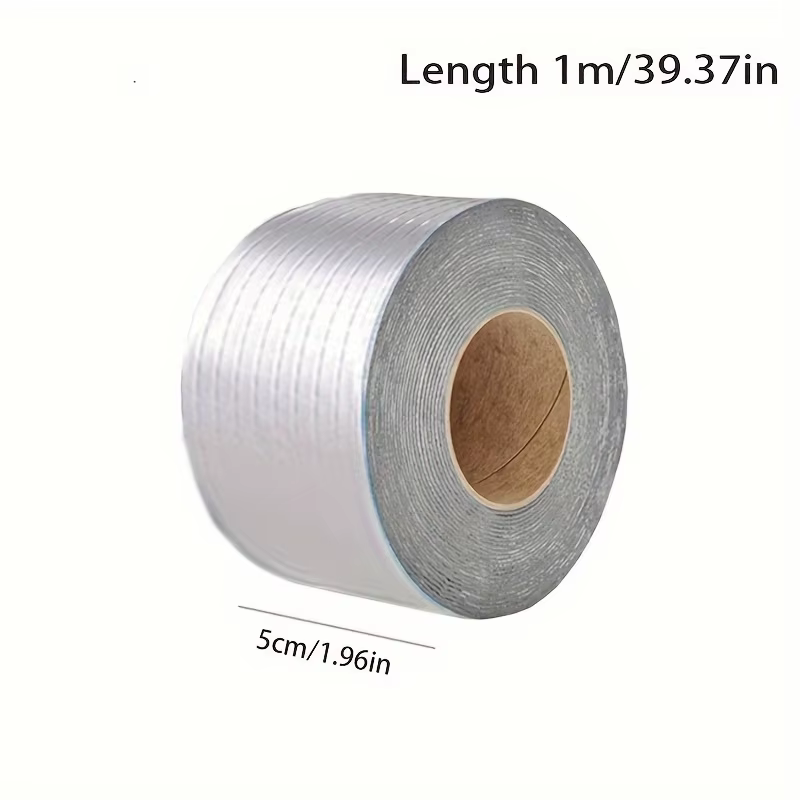 1 rouleau de ruban adhésif en aluminium imperméable de qualité supérieure, résistant aux hautes temp