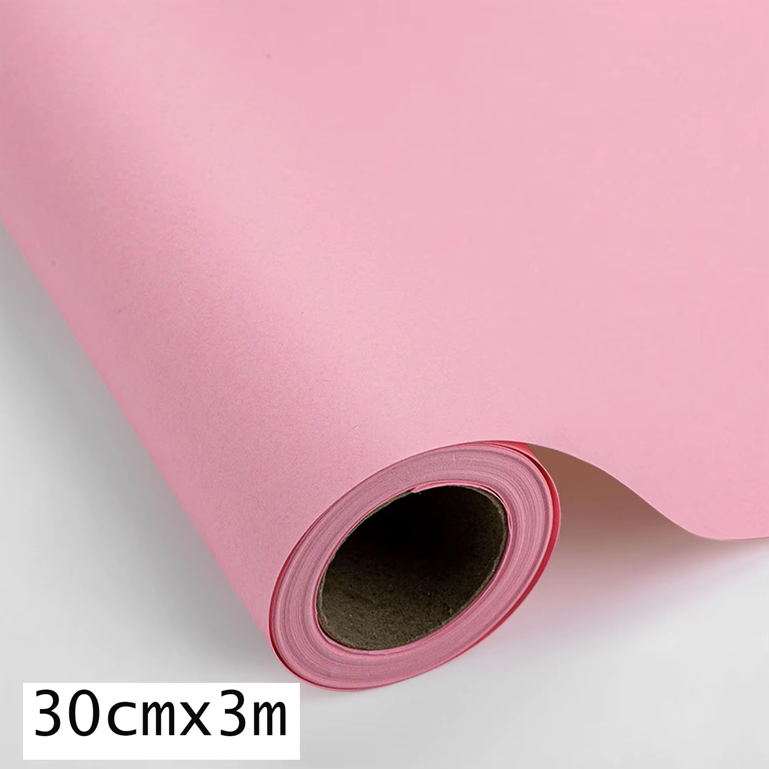 Rouleau kraft rose 30 cm de large papier recyclable naturel, parfait pour l'artisanat, l'art, l'emba
