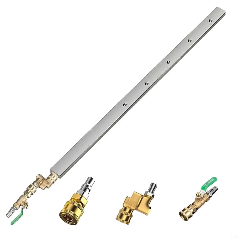 Brosse radiateur réglable à 180 degrés, avec connecteur en laiton à haut effet, nettoyeur en profond