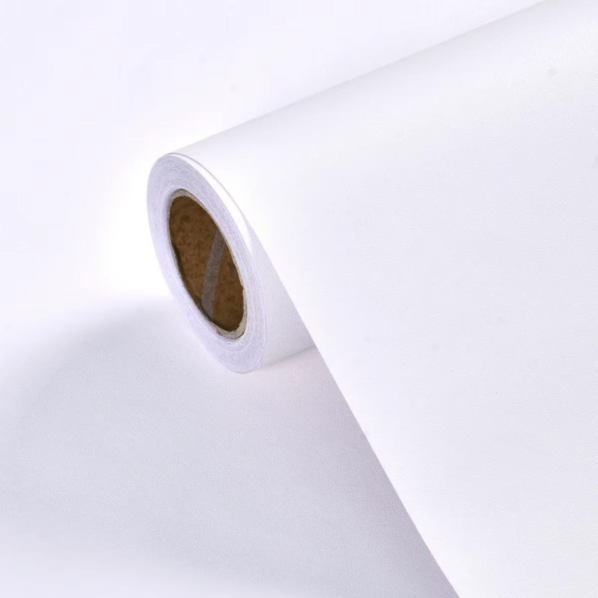 Papier peint mat noir imperméable en vinyle, 55CM de largeur, autocollants auto-adhésifs pour meuble