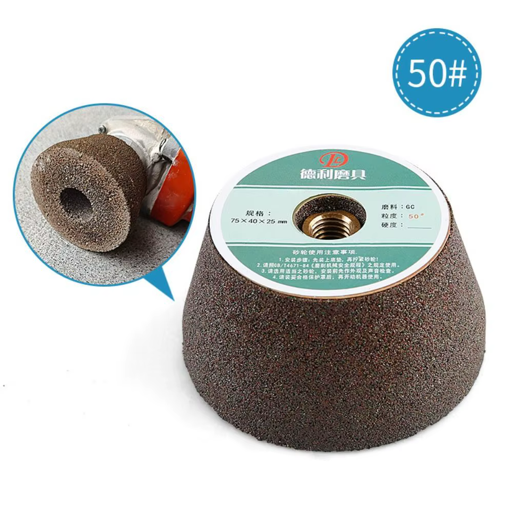 Disque de ponçage émeri pour meuleuse d'angle, outil, tête de meulage, meule de polissage diamantée,
