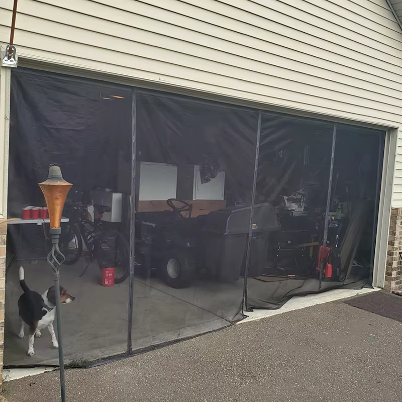 Rideau de porte de Garage magnétique de grande taille, moustiquaire de taille personnalisée, écran a