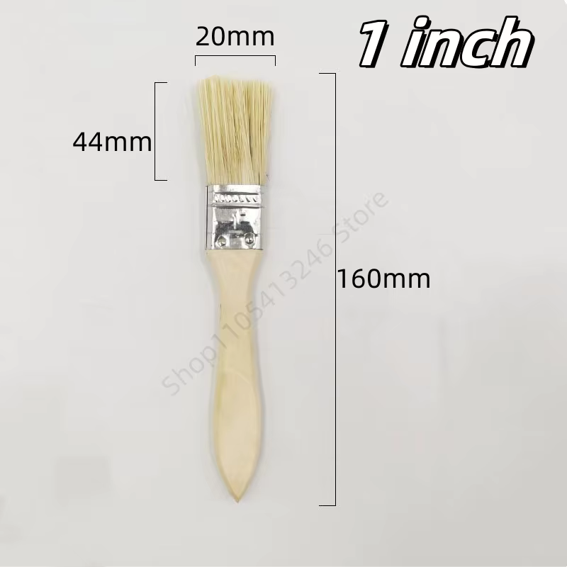 Lot de 5 brosses à manche en bois, qualité supérieure, poils doux, pour le nettoyage domestique, le