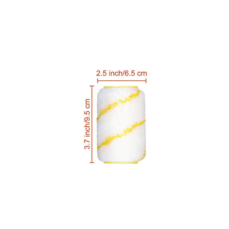 Rouleau de peinture professionnel, coupe-bordure propre avec 2 rouleaux de remplacement, brosse, out