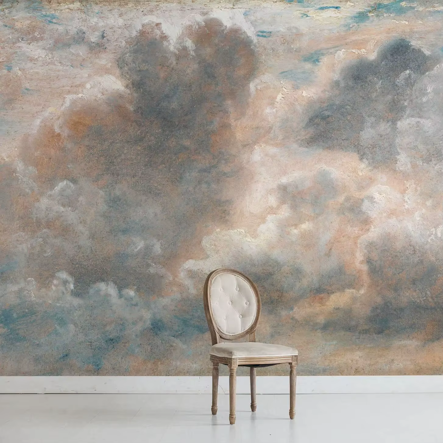 Papier peint nuage Vintage, peinture ancienne murale pour la décoration de la maison/décoration de l