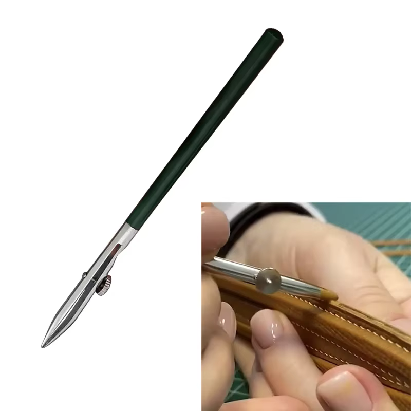 Applicateur de stylo de peinture de teinture de collage à l'huile de bord en cuir, outil de rouleau 