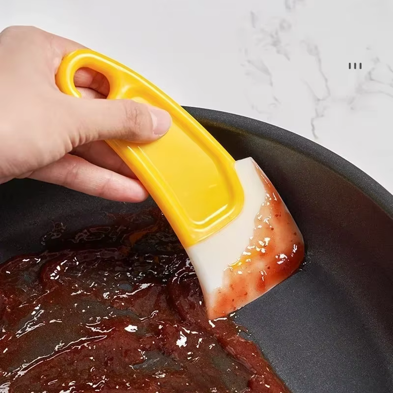 Spatule de nettoyage en Silicone, grattoir de cuisine, lame souple, brosse, poêle sale, Pot, vaissel