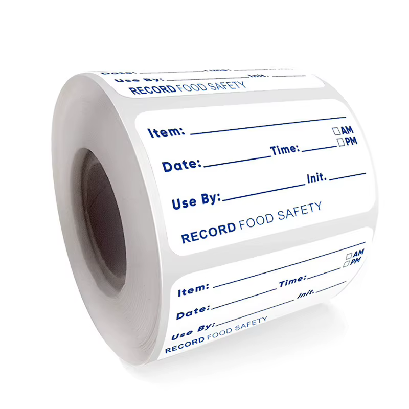 Rouleau d'autocollants de cuisine auto-adhésifs amovibles, 500/rouleau, pour réfrigérateur, congélat