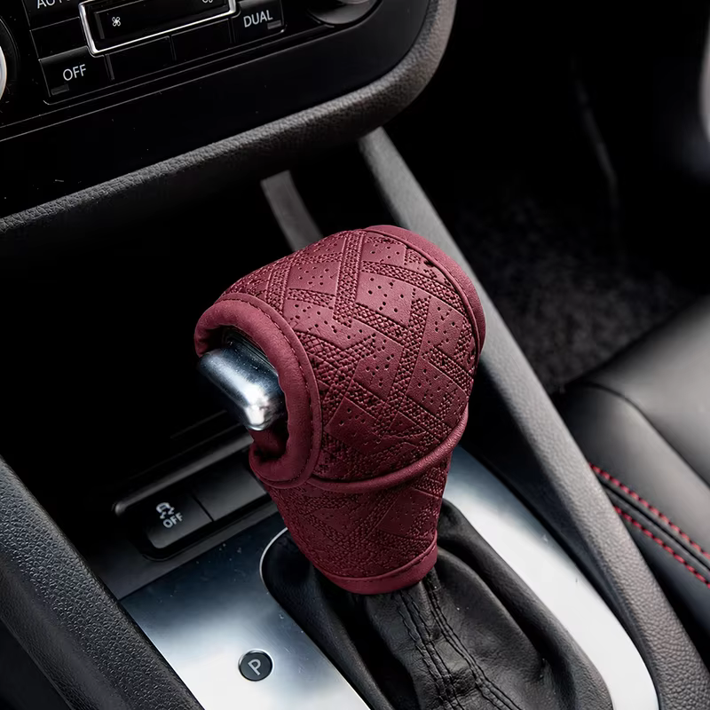 Housse de protection de levier de vitesse en cuir artificiel pour automobile, housse de levier de vi