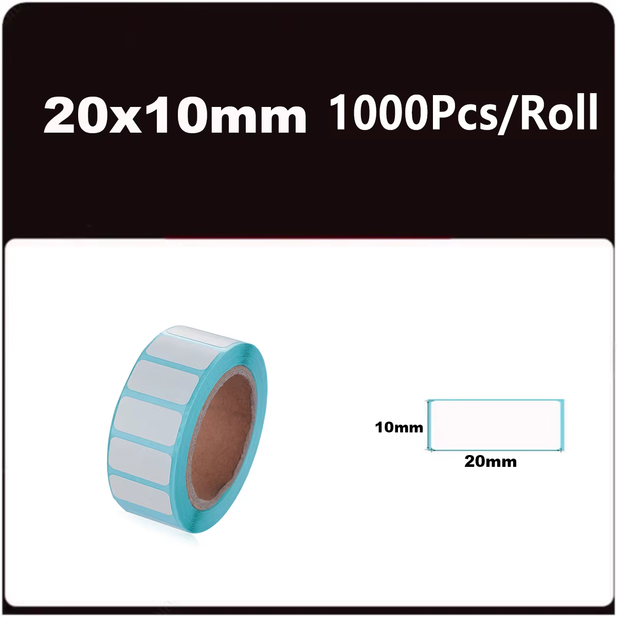 700 pièces/rouleau 40*20/40*30/50*30mm fournitures d'impression étiquette thermique autocollant papi