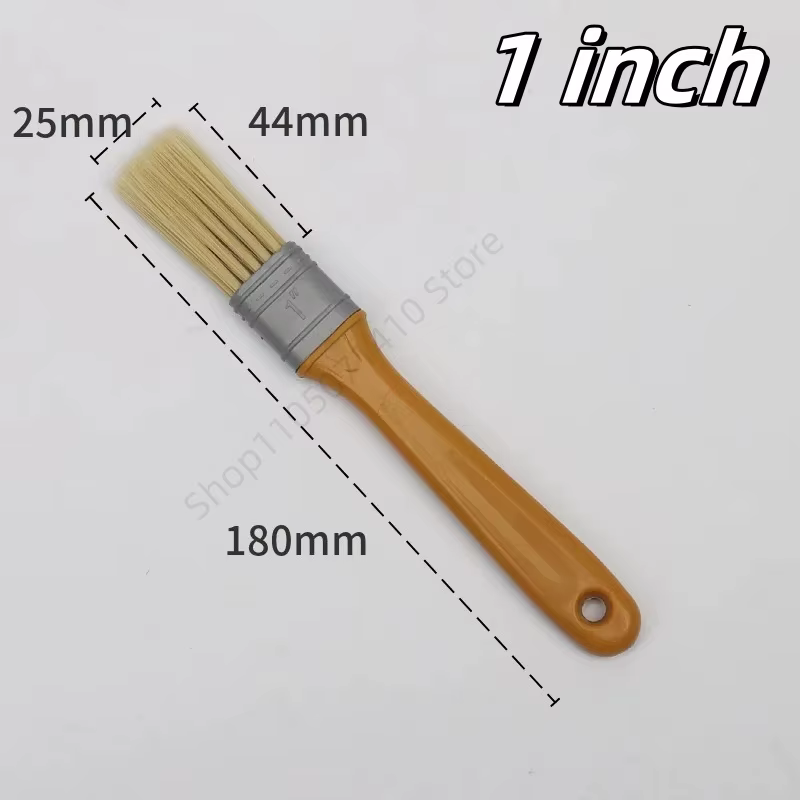 Pinceaux à peinture avec manche en plastique, 5 pièces, pratiques, multifonctions, à poils doux, dur