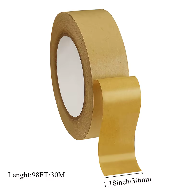 Ruban adhésif en papier kraft brun YITAPE, 1/3/5 cm * 30 m, auto-adhésif, écologique, pour l'emballa