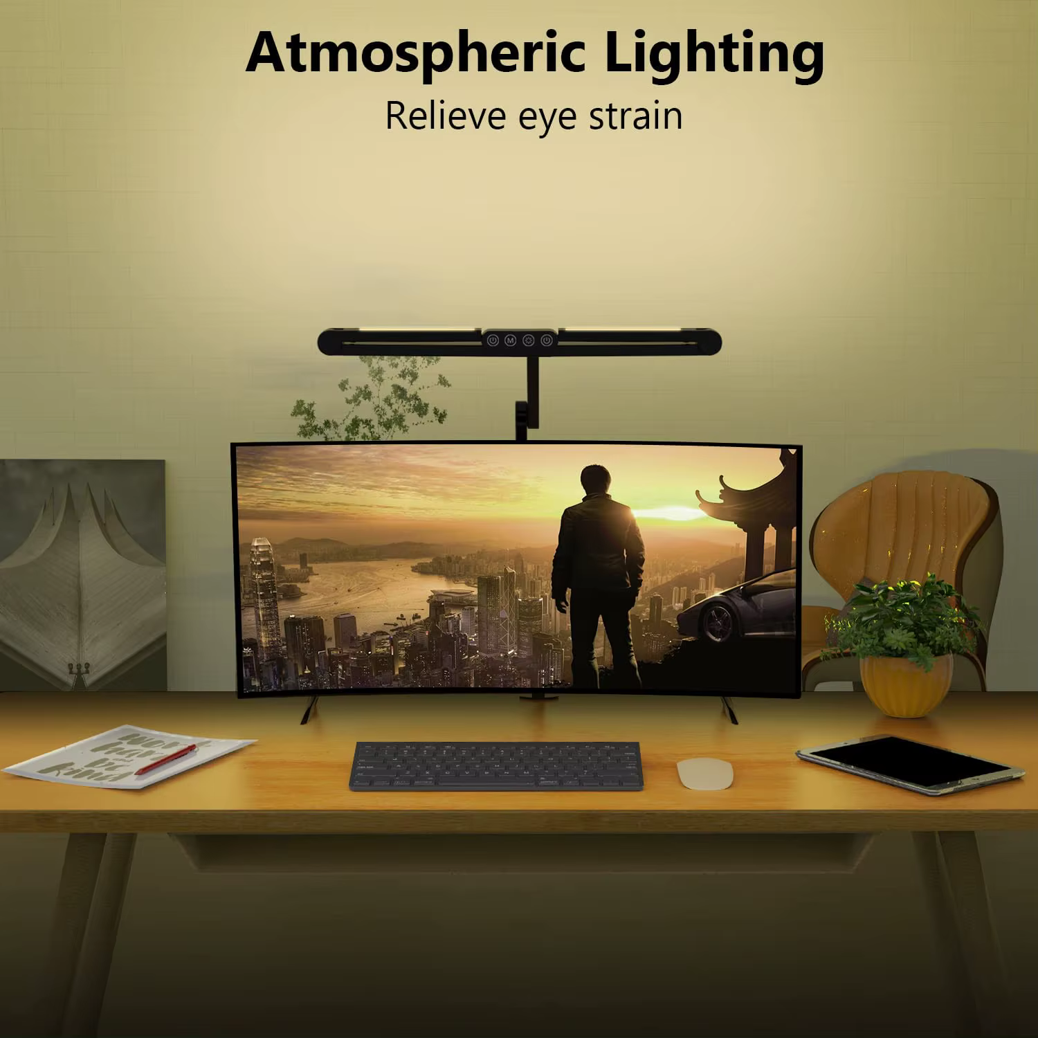 Lampe de bureau LED avec pince, lampe de bureau d'architecte pour le bureau à domicile avec éclairag