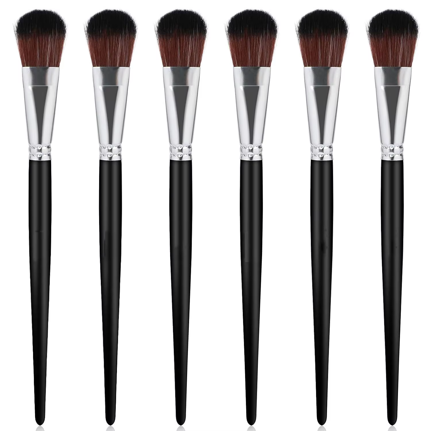 6 pièces brosse de vadrouille pour peinture acrylique 1 pouce pinceau de mélange pinceaux pour acryl