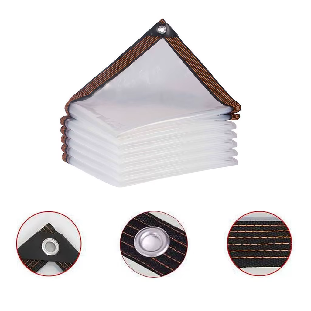 Juste transparente en polyéthylène pour jardin extérieur, housse anti-pluie, housse jetable, housse