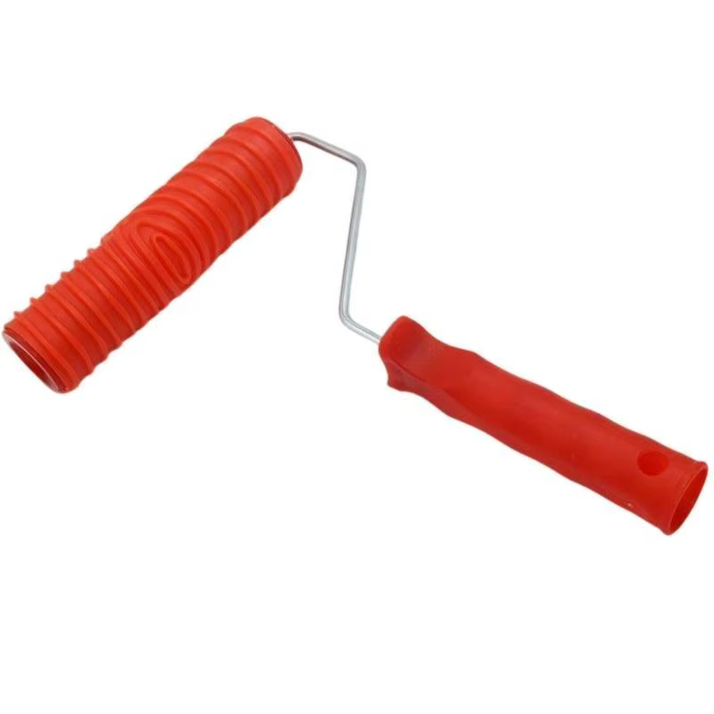 Brosse à rouleau Texture en caoutchouc 652F, outil rouleau peinture Texture bois pour les Imitations