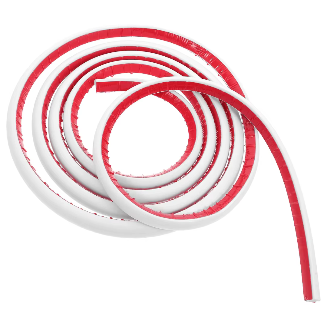 Moulage rond quart Flexible en PVC, 1 pièce, 1M/3 mètres/6M, garniture de moulage pliable pour sol,