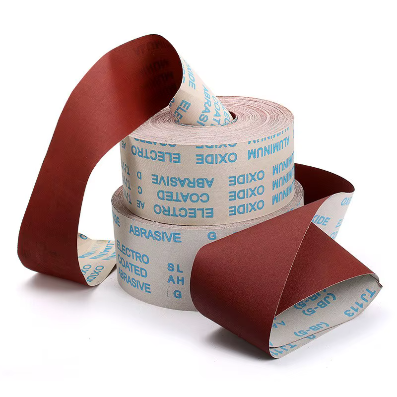 Rouleau de papier abrasif de 100 mm de large, feuilles abrasives, rouleau de toile émeri pour ponçag