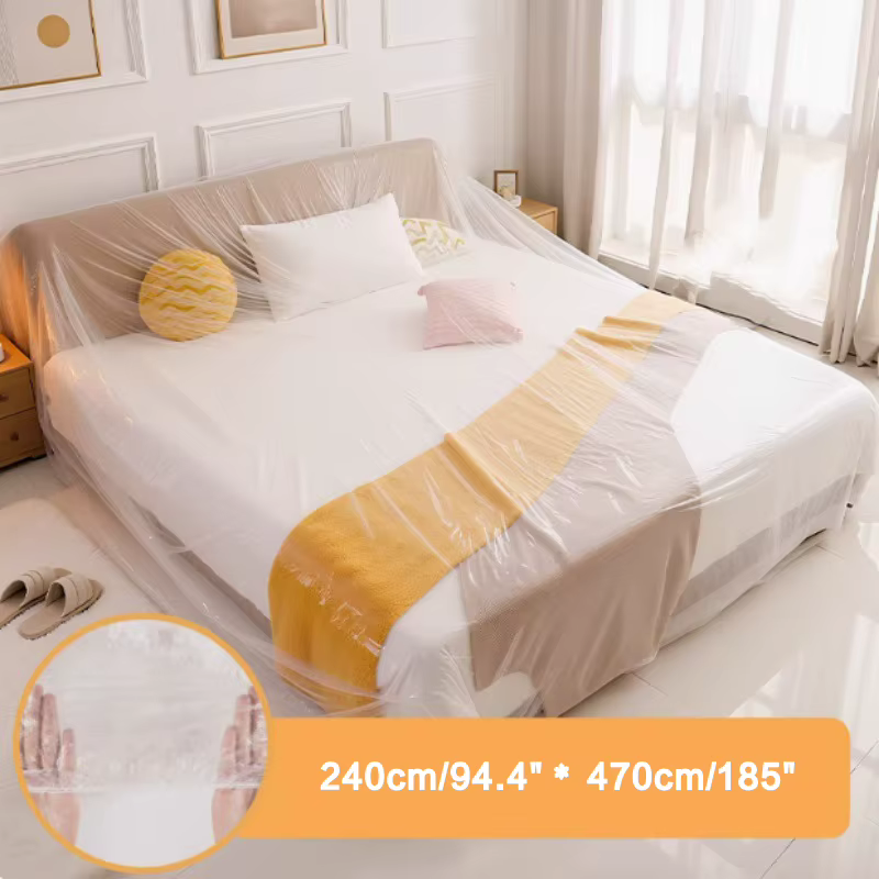 Housse de protection transparente en plastique pour meubles, imperméable et anti-poussière, pour can