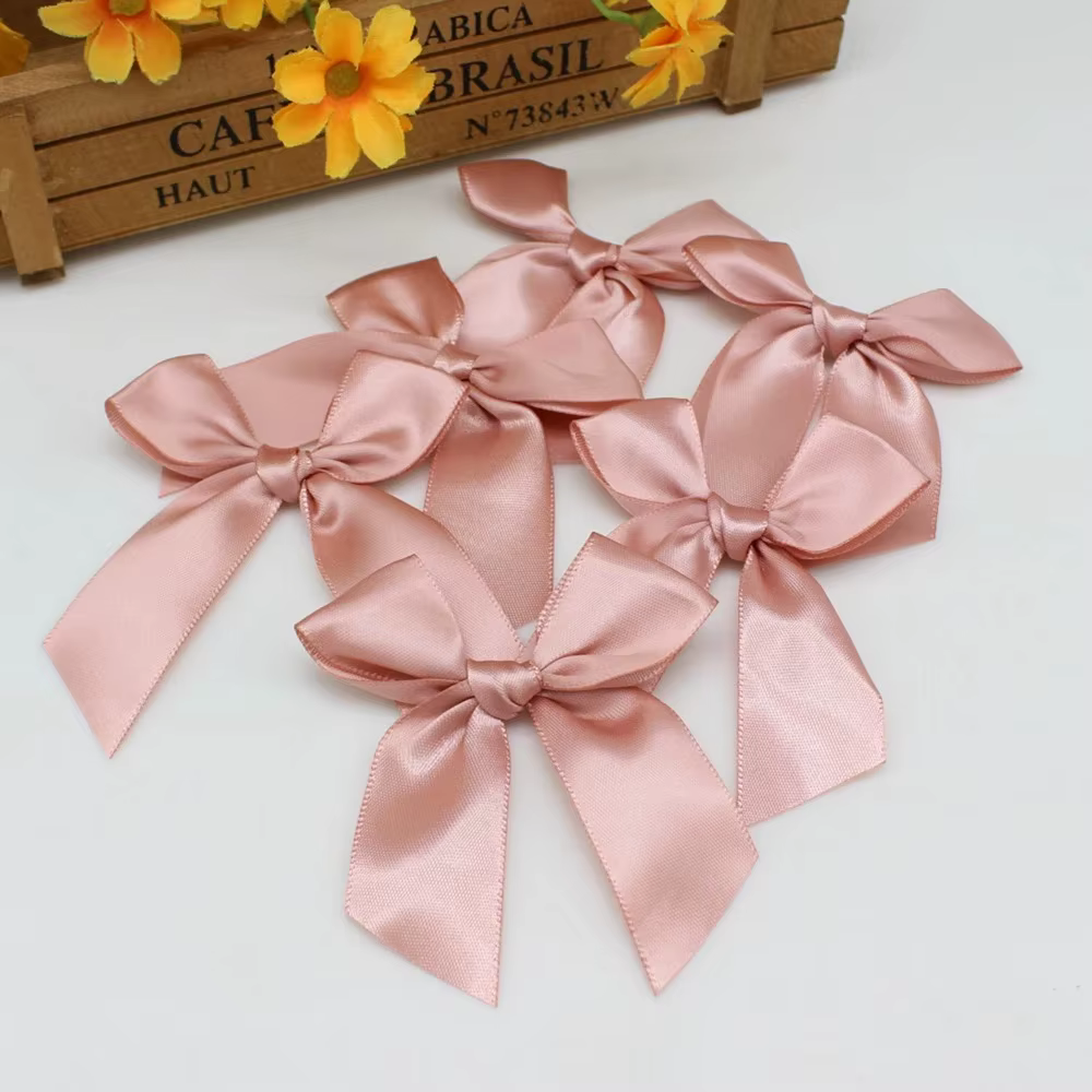 Ruban rose 85x85mm, 20/50 pièces, pour emballage cadeau floral, fête de noël, mariage, décoration de