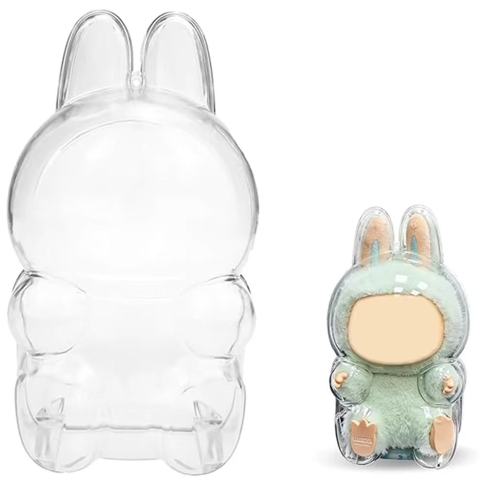 LABUBU V1 V2 étui de Protection Transparent housse de Protection armure anti-poussière résistant aux