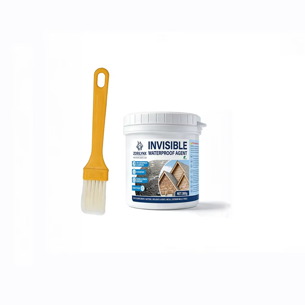 Revêtement transparent imperméable résistant aux UV, liquide transparent, scellant pour toits, murs,