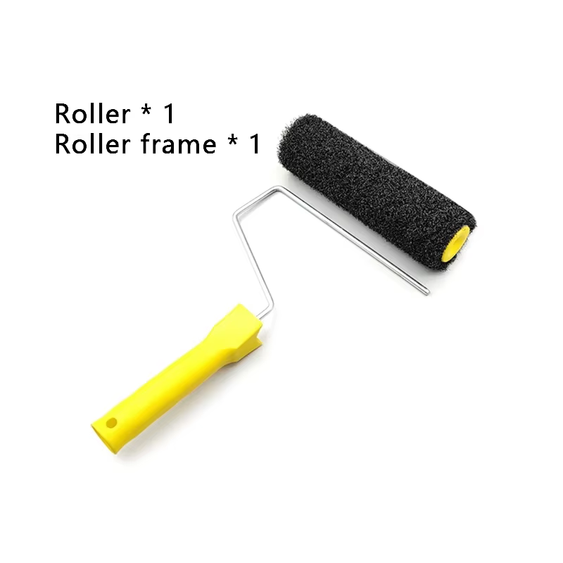 Brosse à rouleau en Fiber de 9 pouces pour Application de mastic, Texture artistique murale, outil d
