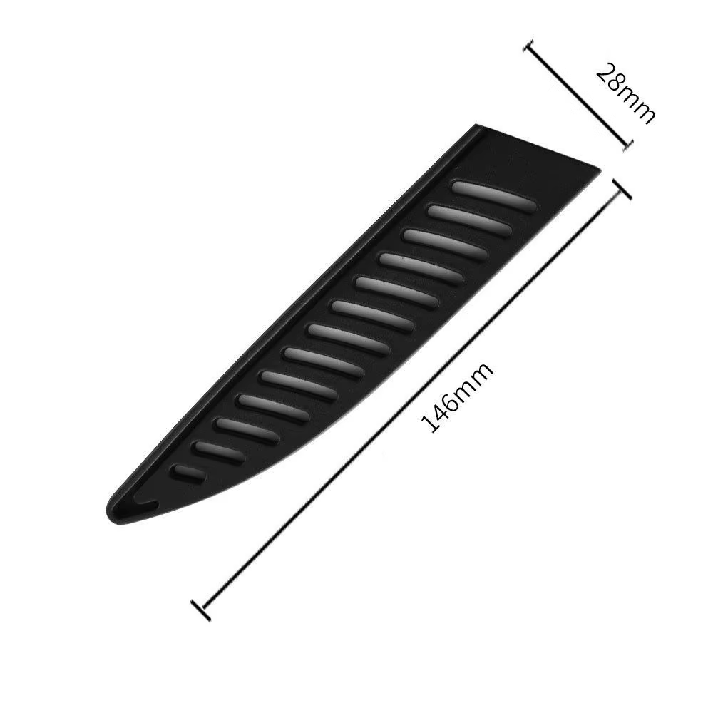 Gaine de couteau de cuisine en plastique noir, couvre-couteaux, protecteur de lame de couteau, étui 