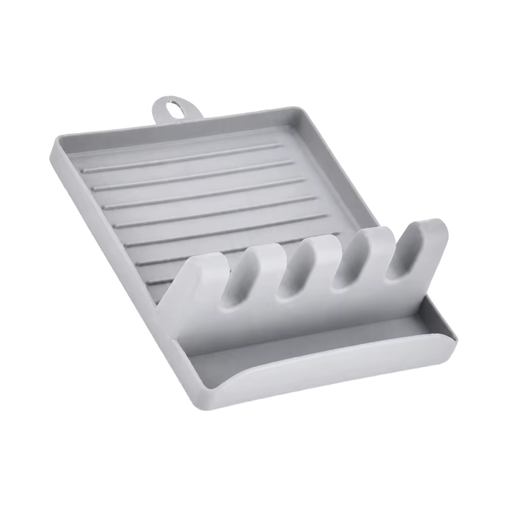 Support de pinceaux avec 4 emplacements, organiseur de bureau, plateau anti-goutte, support pour pin