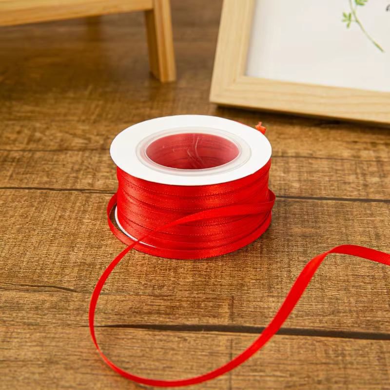 Ruban de ballon fin 3MM, 1 rouleau, corde colorée double face, pour décoration de fête, cartes, cade