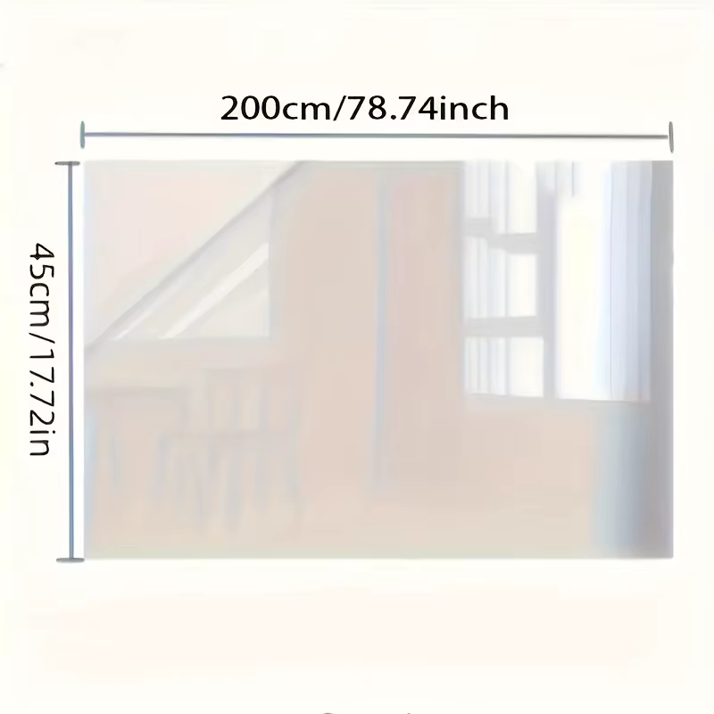 1 rouleau de film de protection mural à adhérence électrostatique transparente – Pour la cuisine, le