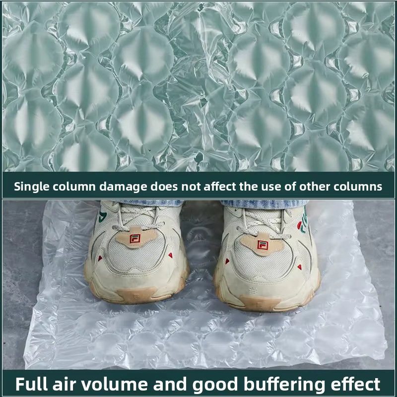 Rouleau de film à bulles épaissi antichoc en forme de gourde, rouleau de mousse pour emballage, cous