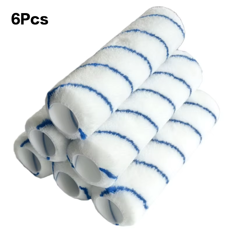 Rouleau de peinture en microfibre tissée, 9 pouces x 1.5 pouces, rouleau à Cage à poils moyens, outi