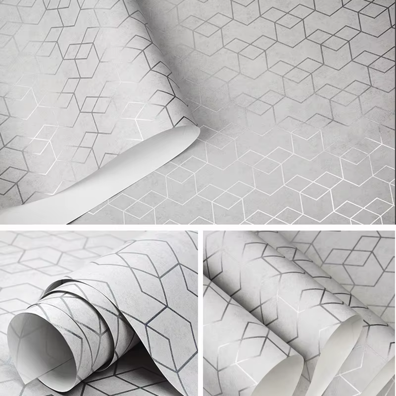 Rouleau de papier peint géométrique Simple, Design moderne, décoration murale pour la maison, chambr