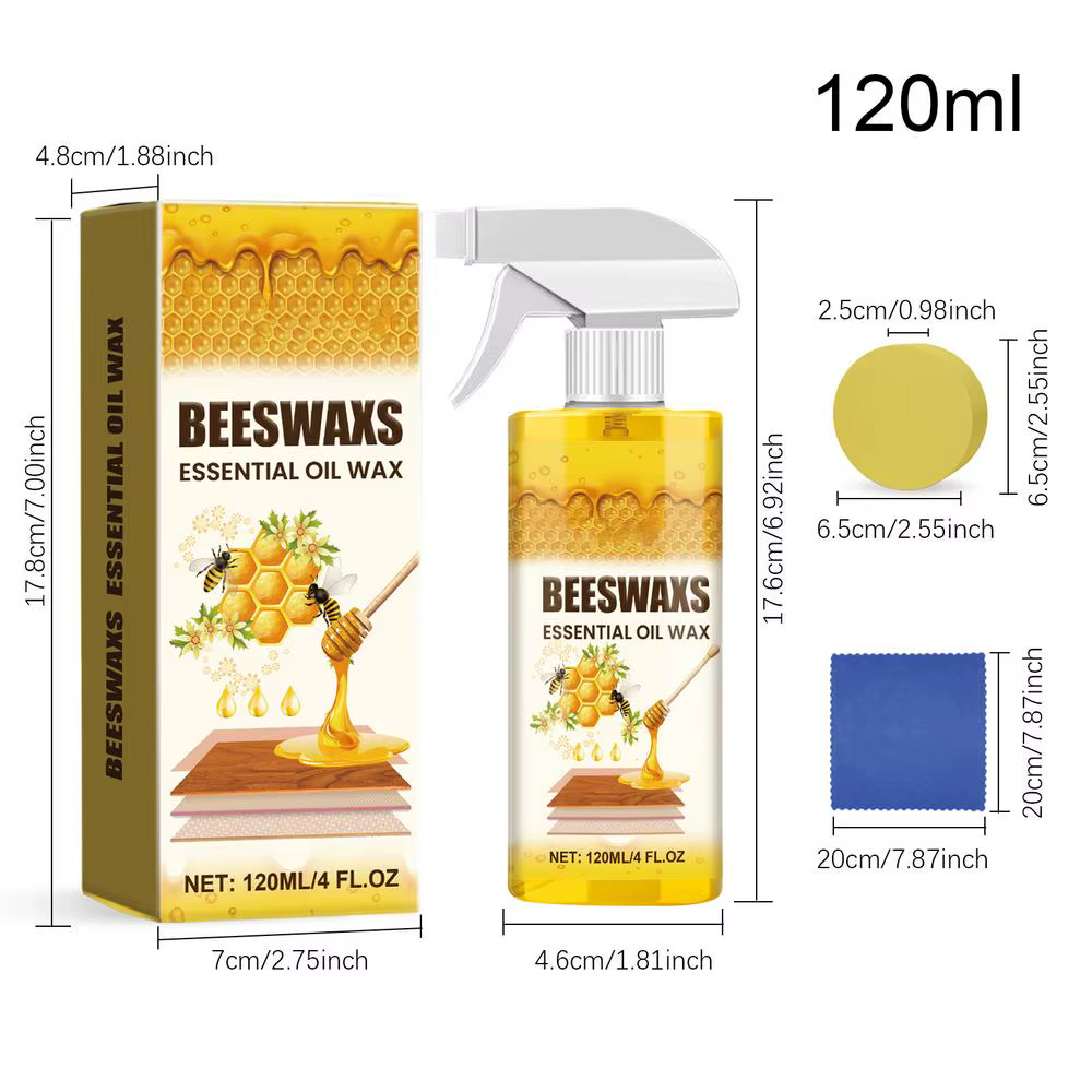 Rénovateur de finition bois 120 ml, spray de polissage pour meubles, rénovateur pour artisanat du bo