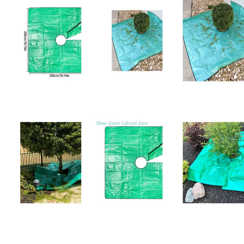 E74E – bâche taille paysage jardin, collecte feuilles à fixation facile, pour utilisation dans le ja