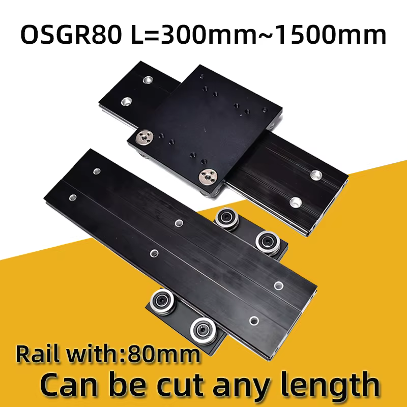 Guide linéaire à rouleaux OSGR80 300 400 500 600 700 800 900 1000 1100 1200 13001400 Rail coulissant