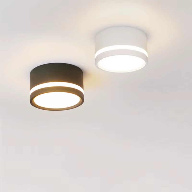 Plafonnier Spot lampe ronde Led salon Downlight monté en Surface AC220v Luminaire lumière décor à la
