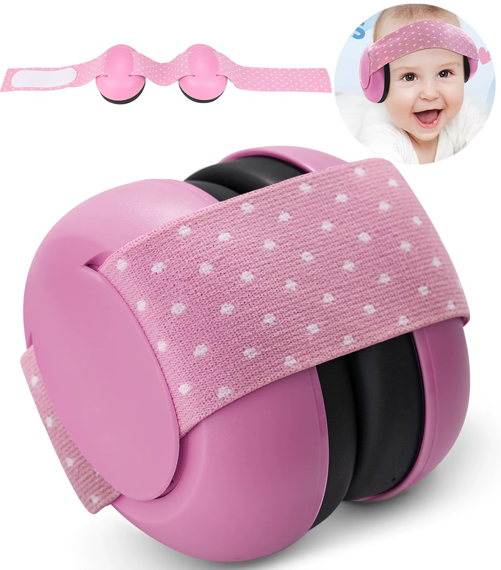 Cache-oreilles pour bébé, Protection confortable, protège-oreilles pour nourrissons, prévient les do