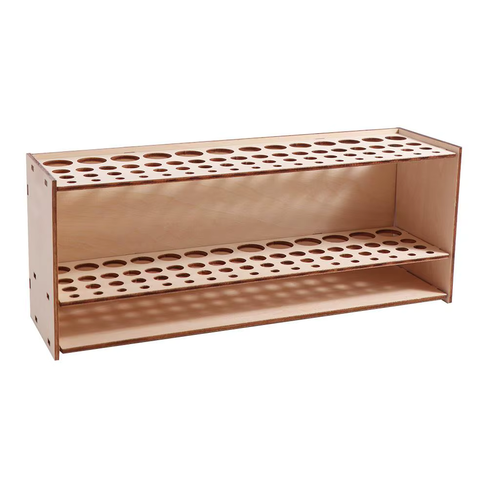 Porte-pinceau en bois, 67 trous, bricolage, brosse d'interconnexion T1, économie d'espace domestique