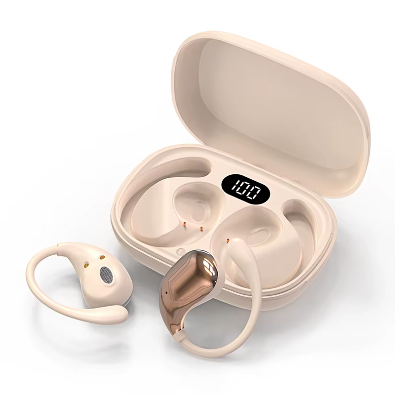 Bluetooth 5.4 crochet d'oreille casque TWS sans fil écouteurs HiFi stéréo étanche casques LED affich
