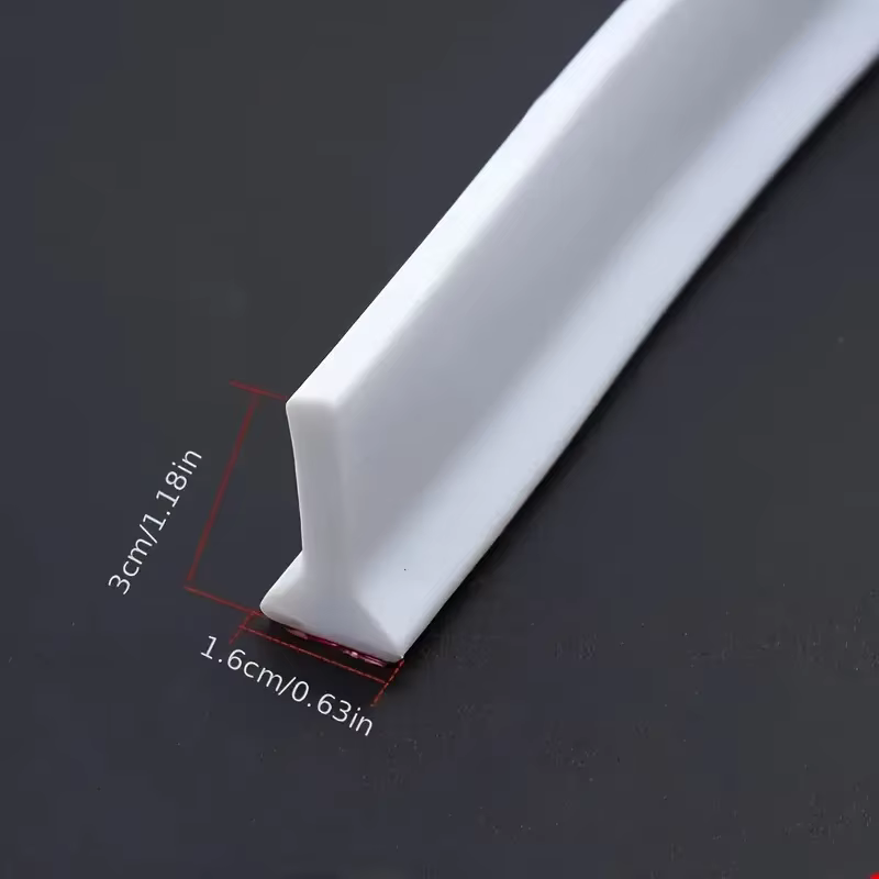 Bande d'arrêt d'eau pour salle de bains, 1 pièce, 2m x 1.6cm, bande d'arrêt d'eau multifonctionnelle