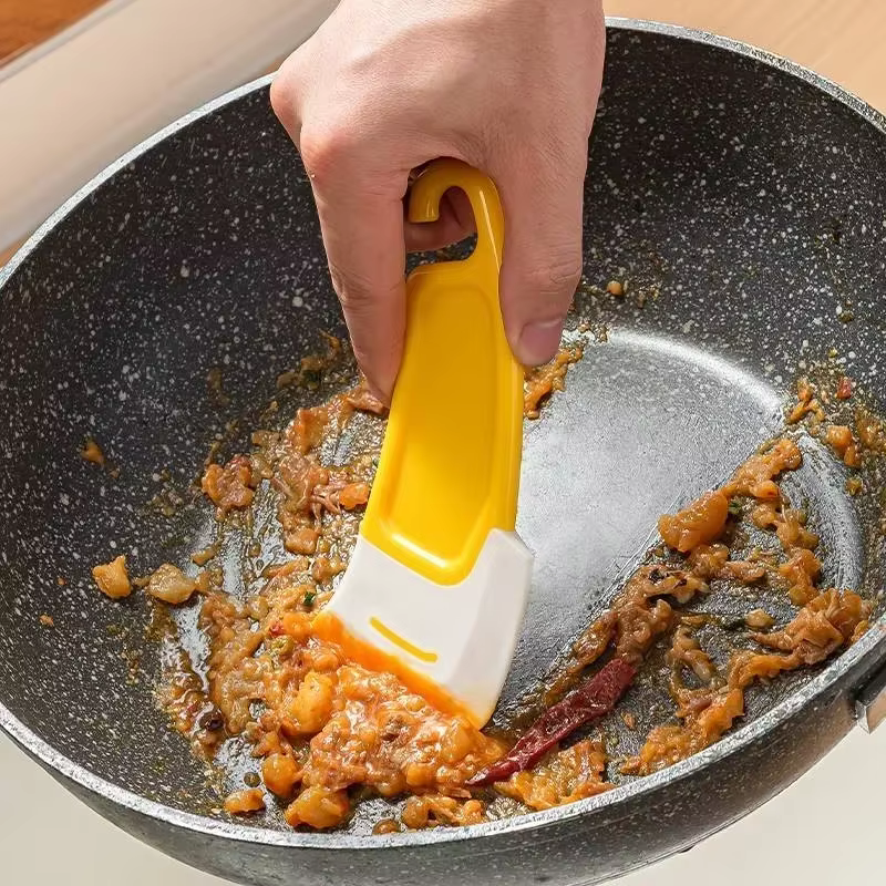 Spatule de nettoyage en Silicone, grattoir de cuisine, lame souple, brosse, poêle sale, Pot, vaissel