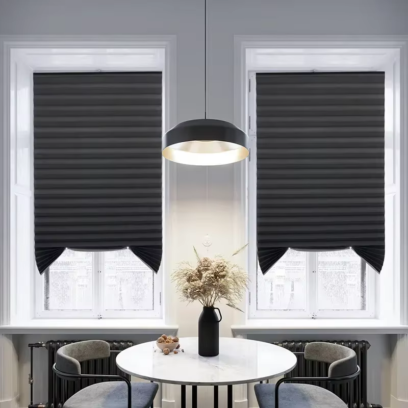 Store occultant pour fenêtre, stores plissés, abat-jour sans fil, filtrage de la lumière, pour salle