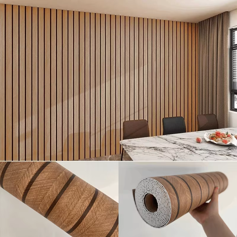 Papier peint auto-adhésif en Grain de bois, 10M/5M/3M, pour chambre à coucher, salon, revêtement mur