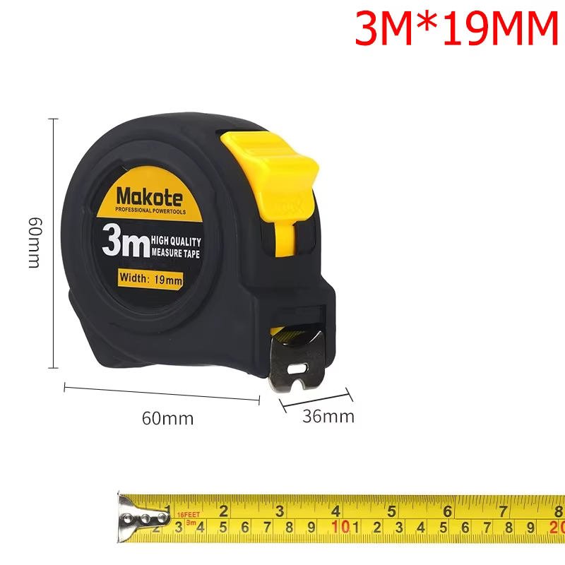 Ruban à mesurer 3M 5M 7.5M 10M précis clair métrique et pouce rétractable acier épaissi ménage mesur